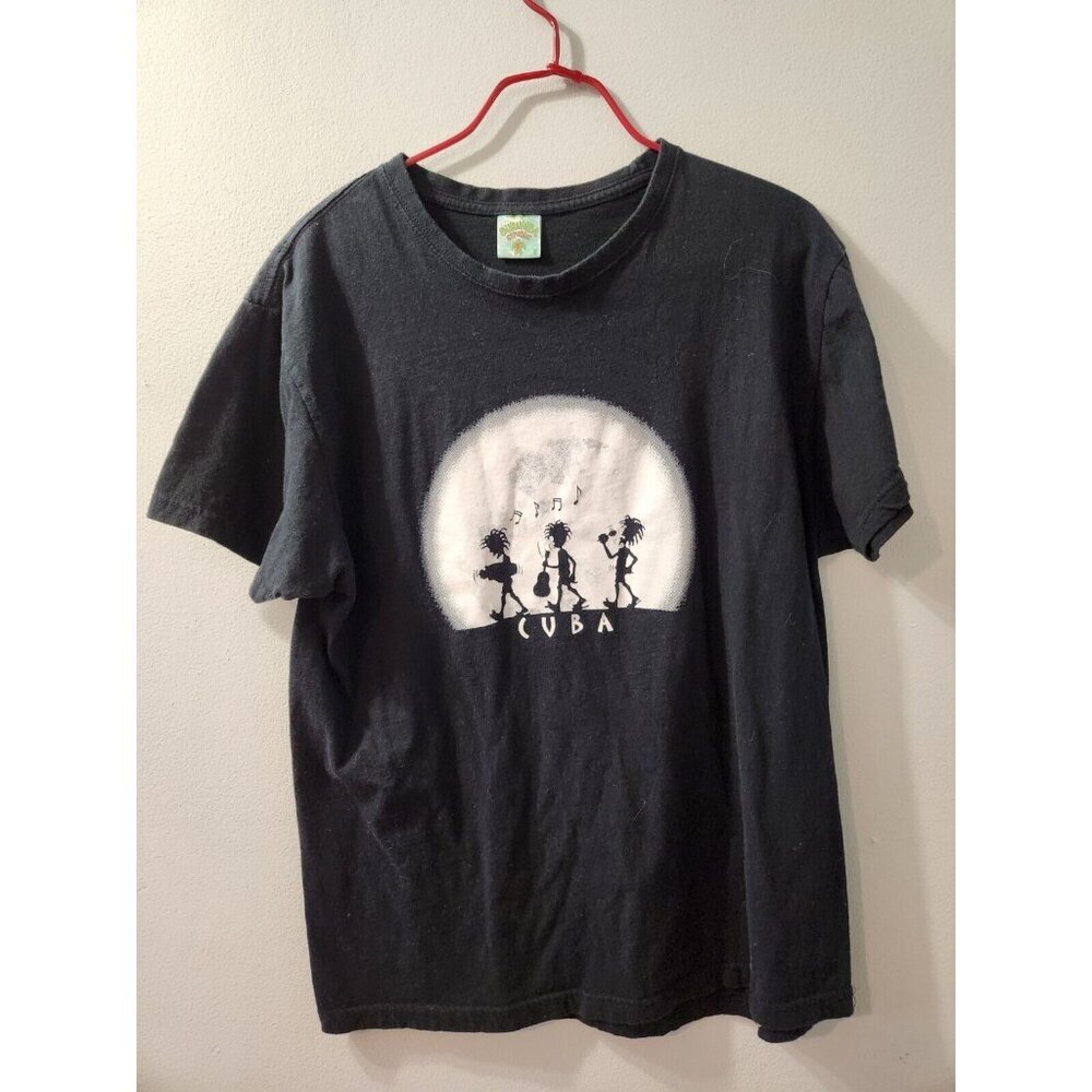 Burumba Republic Cuba Black T-Shirt Size Medium Pre-Owned